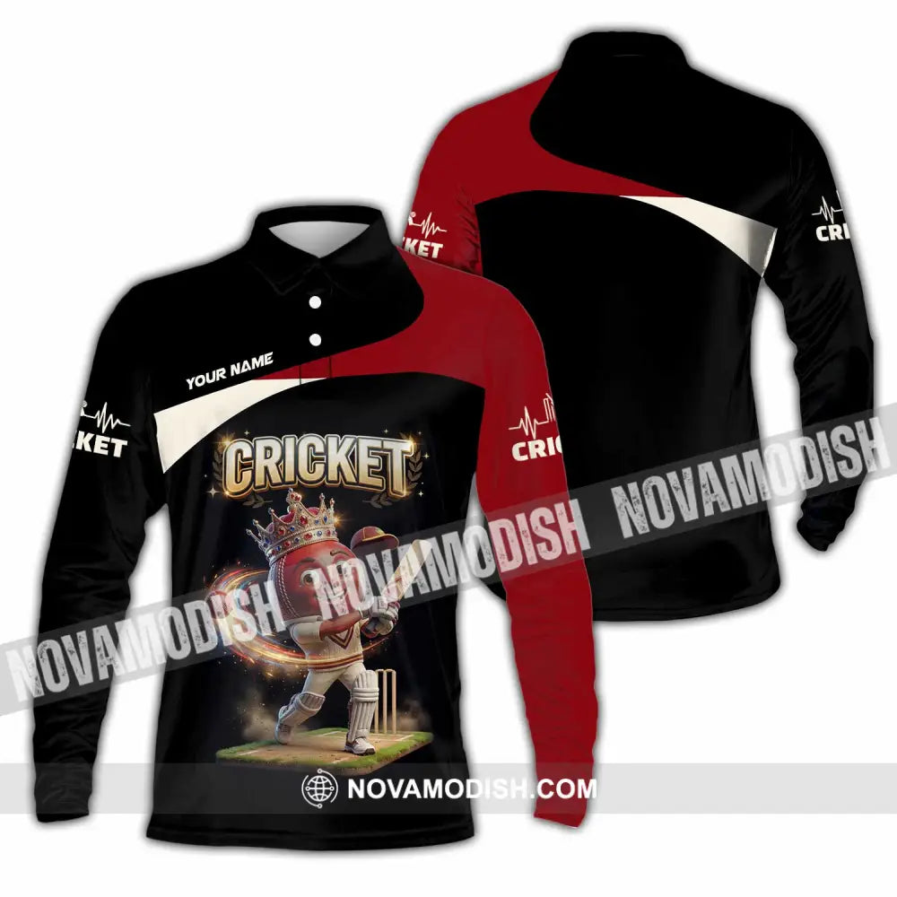 Unisex Shirt - Custom Cricket Shirt - Long Sleeve Polo / S - T-shirt