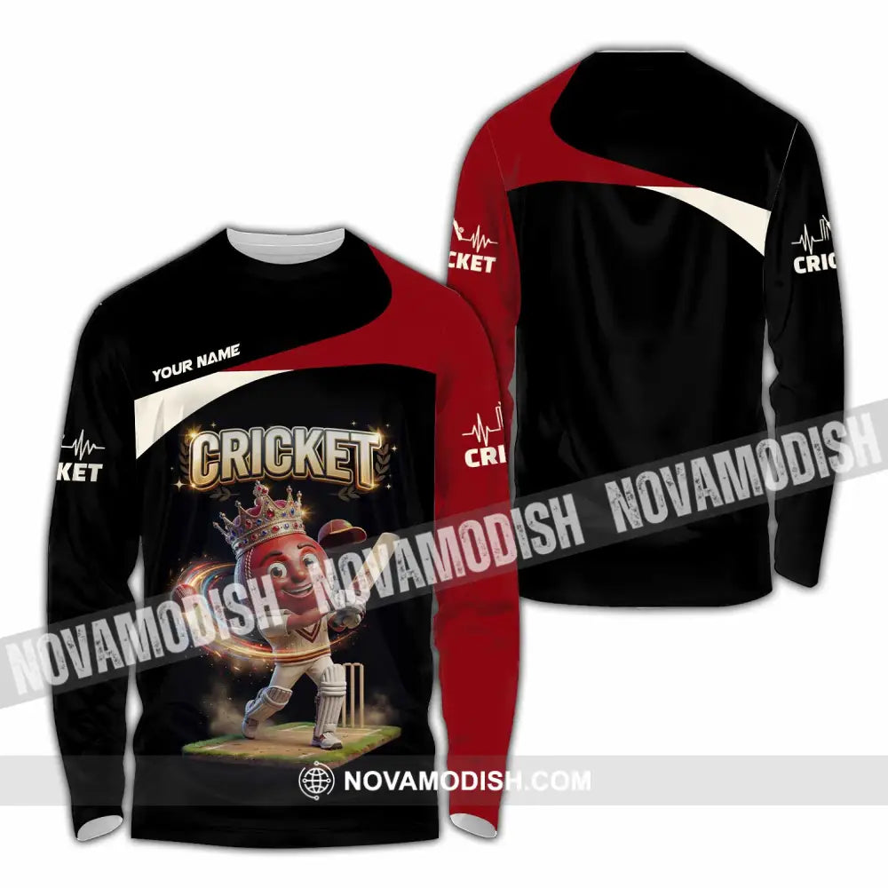 Unisex Shirt - Custom Cricket Shirt - Long Sleeve Shirt / S - T-shirt