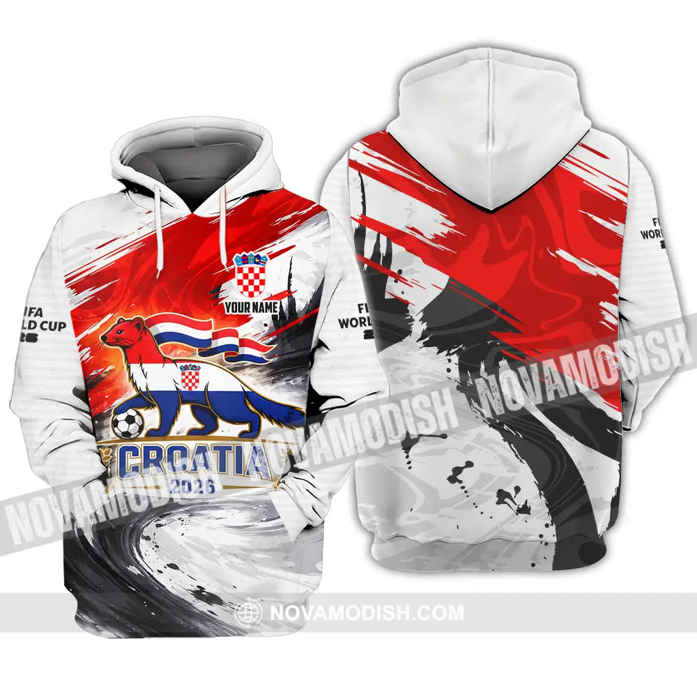 Unisex Shirt - Custom Croatia 3D Shirt Hoodie / S T-shirt