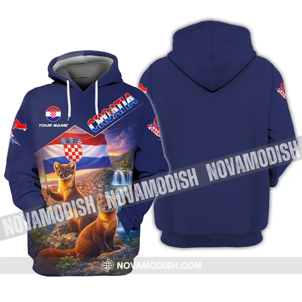 Unisex Shirt - Custom Croatia 3D Shirt - Hoodie / S - T-shirt