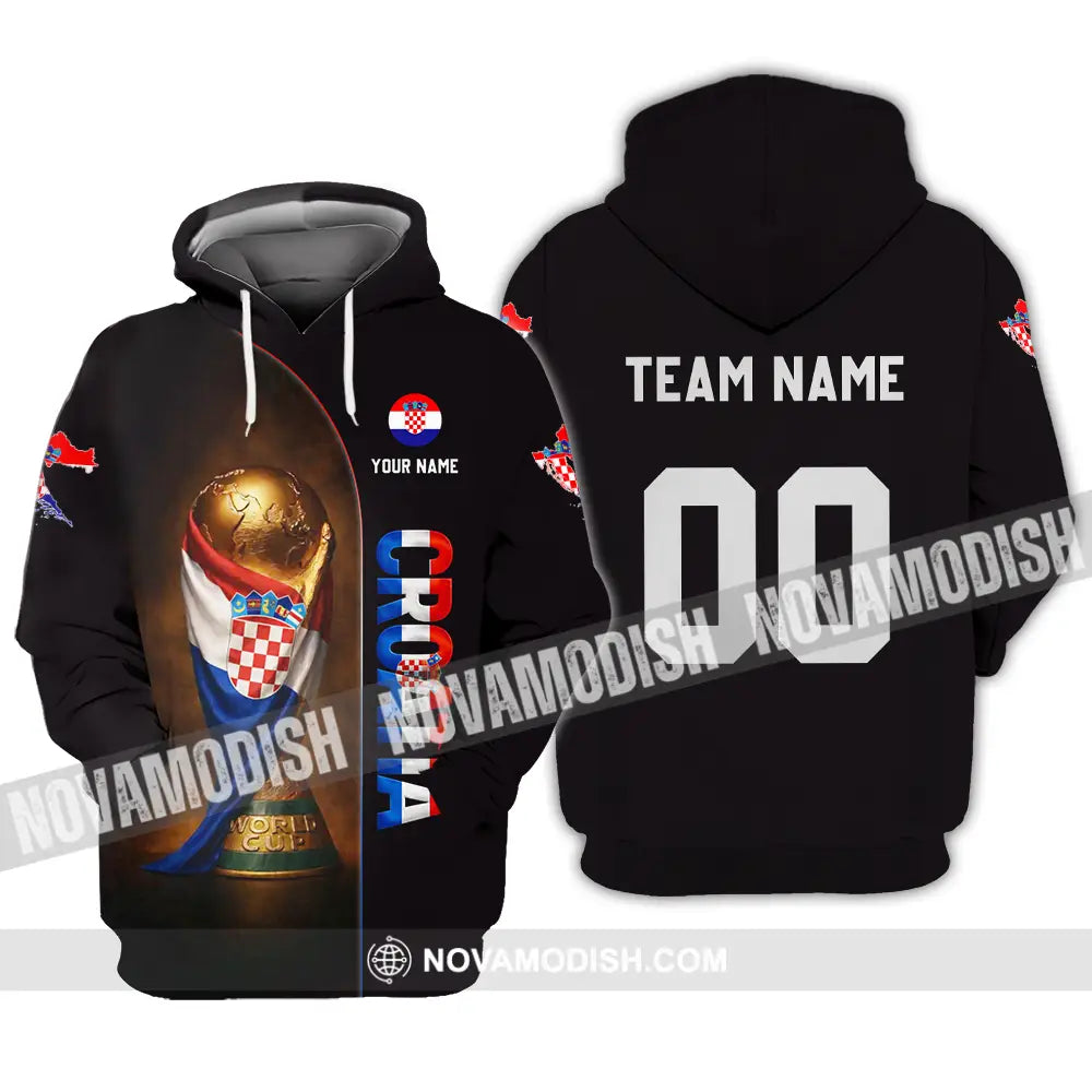 Unisex Shirt - Custom Croatia 3D Shirt Hoodie / S T-shirt