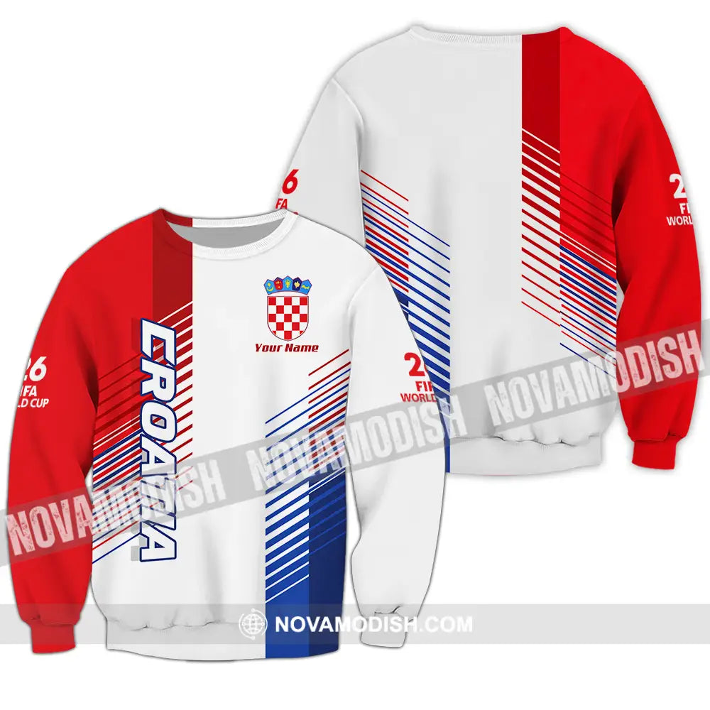 Unisex Shirt - Custom Croatia 3D Shirt - Long Sleeve / S - T-shirt