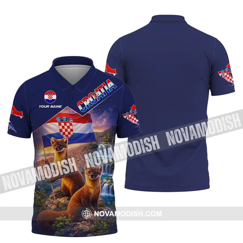 Unisex Shirt - Custom Croatia 3D Shirt - Polo Shirt / S - T-shirt
