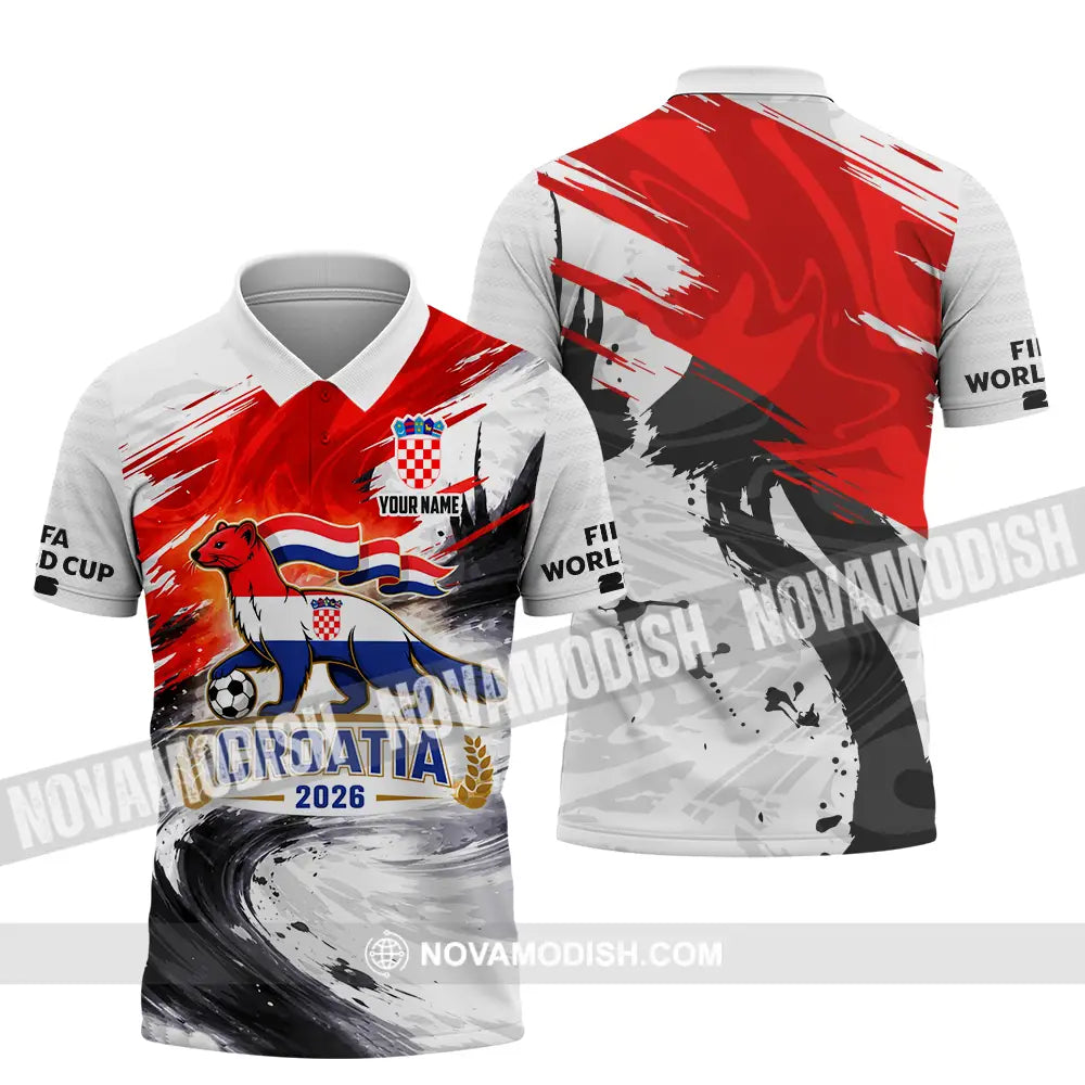 Unisex Shirt - Custom Croatia 3D Shirt Polo Shirt / S T-shirt