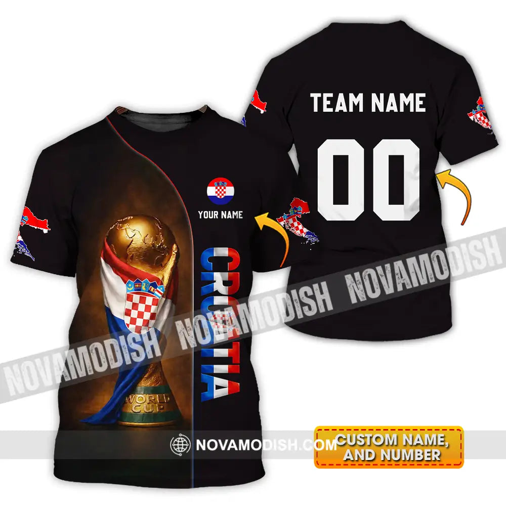 Unisex Shirt - Custom Croatia 3D Shirt T-shirt