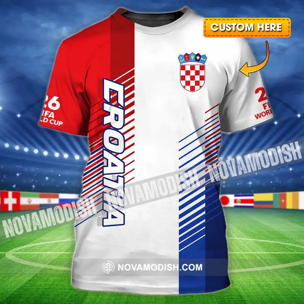 Unisex Shirt - Custom Croatia 3D Shirt - T-shirt