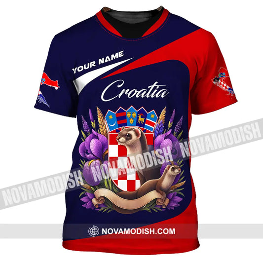 Unisex Shirt - Custom Croatia 3D Shirt T-Shirt / S T-shirt