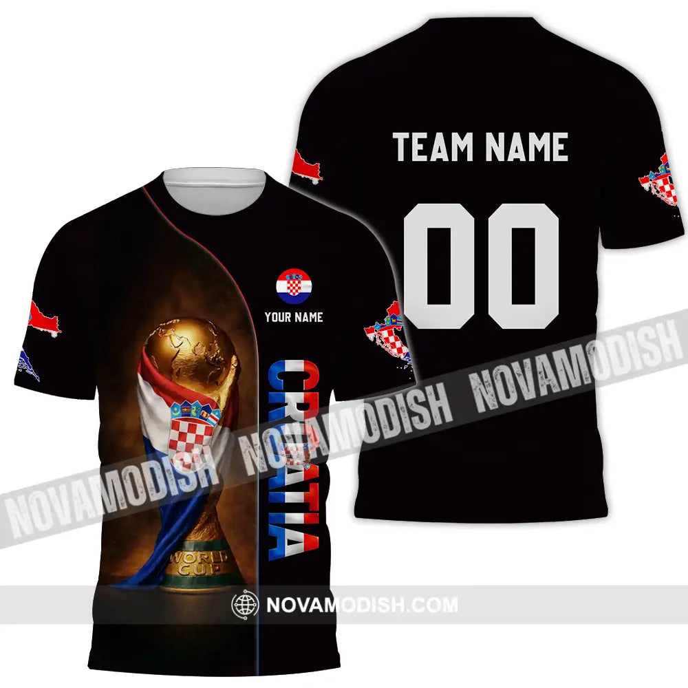 Unisex Shirt - Custom Croatia 3D Shirt T-Shirt / S T-shirt