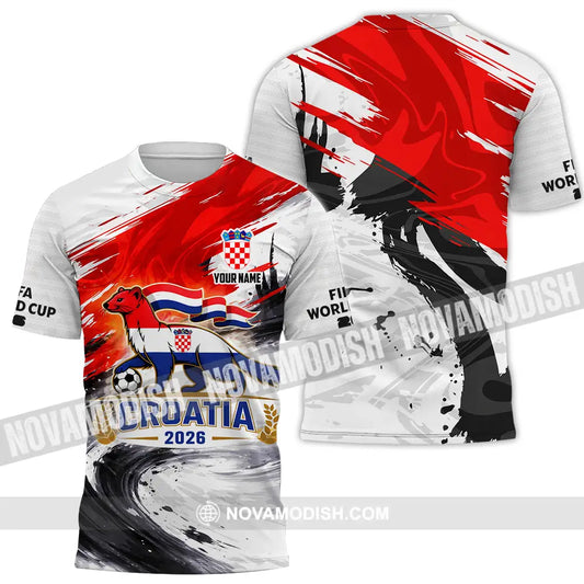 Unisex Shirt - Custom Croatia 3D Shirt T-Shirt / S T-shirt