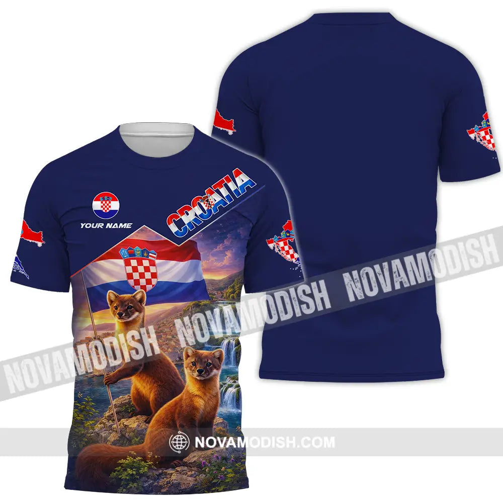 Unisex Shirt - Custom Croatia 3D Shirt - T-Shirt / S - T-shirt