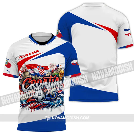 Unisex Shirt - Custom Croatia Fifa Club World Cup 2026 3D Shirt T-Shirt / S T-shirt