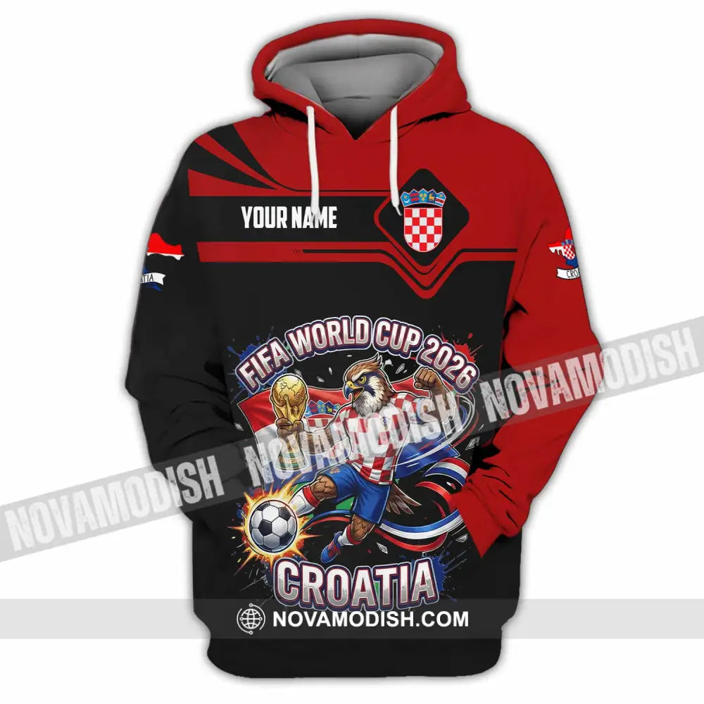 Unisex Shirt - Custom Croatia Fifa World Cup 2026 3D Shirt Hoodie / S T-shirt