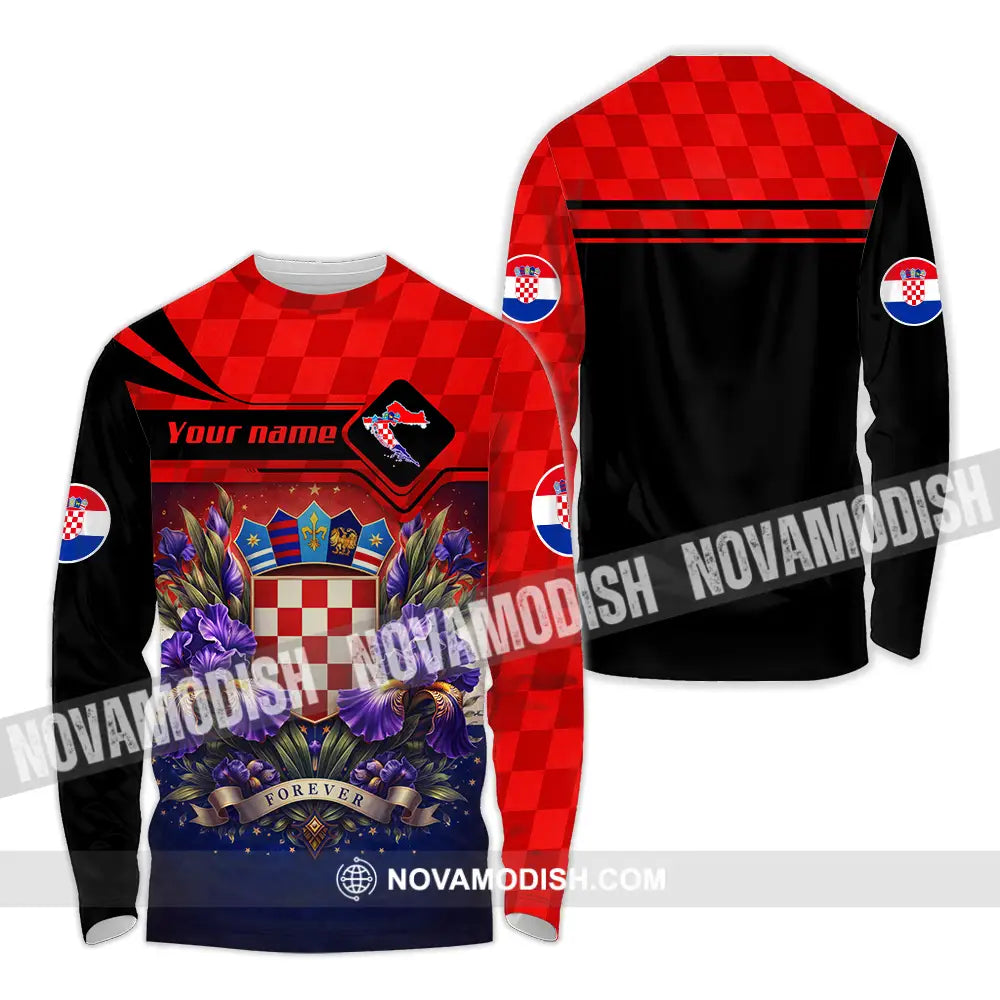 Unisex Shirt - Custom Croatia Fifa World Cup 2026 3D Shirt - Long Sleeve Shirt / S - T-shirt