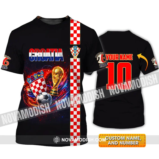 Unisex Shirt - Custom Croatia FIFA World Cup 2026 3D Shirt T-shirt