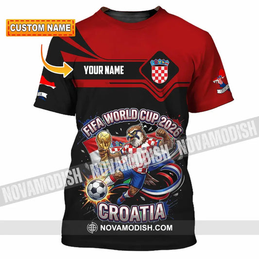 Unisex Shirt - Custom Croatia Fifa World Cup 2026 3D Shirt T-shirt
