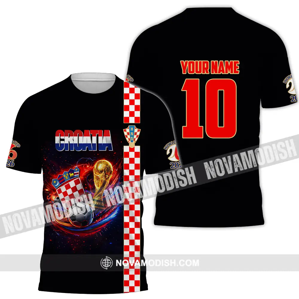 Unisex Shirt - Custom Croatia FIFA World Cup 2026 3D Shirt T-Shirt / S T-shirt