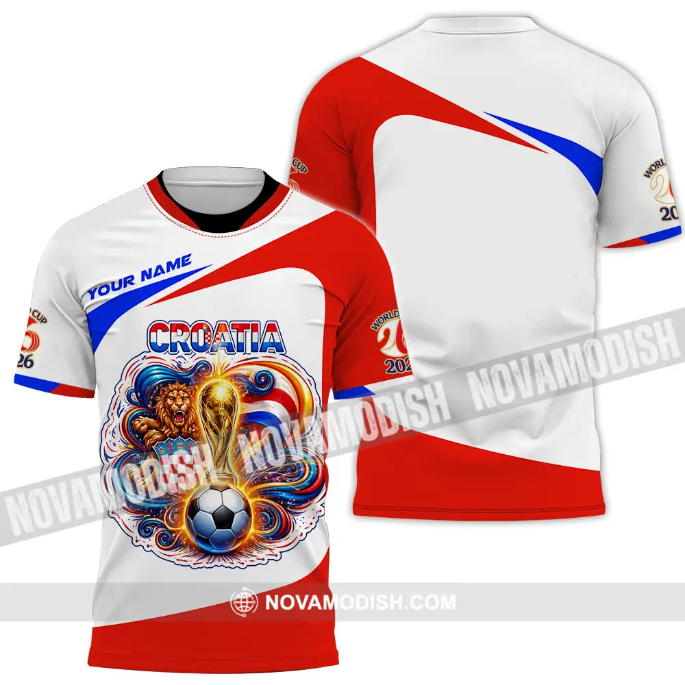 Unisex Shirt - Custom Croatia FIFA World Cup 2026 3D Shirt T-Shirt / S T-shirt