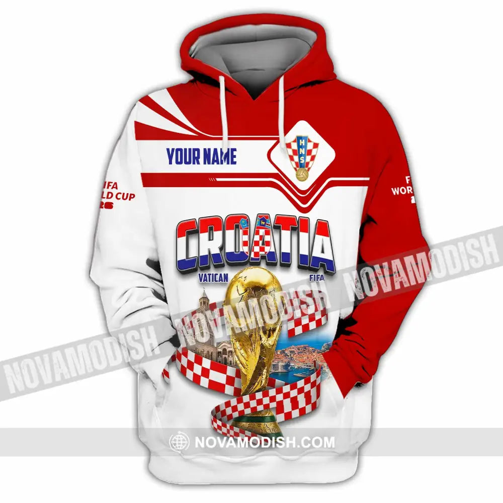Unisex Shirt - Custom Croatia World Cup 2026 Shirt - Hoodie / S - T-shirt