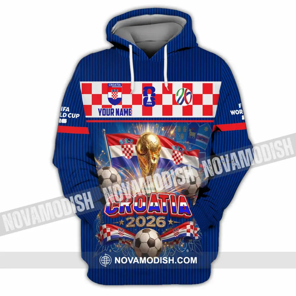 Unisex Shirt - Custom Croatia World Cup 2026 Shirt - Hoodie / S - T-shirt