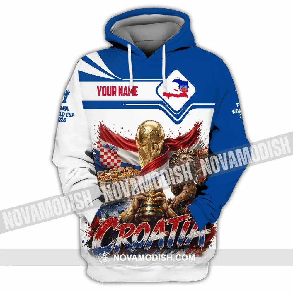 Unisex Shirt - Custom Croatia World Cup 2026 Shirt - Hoodie / S - T-shirt