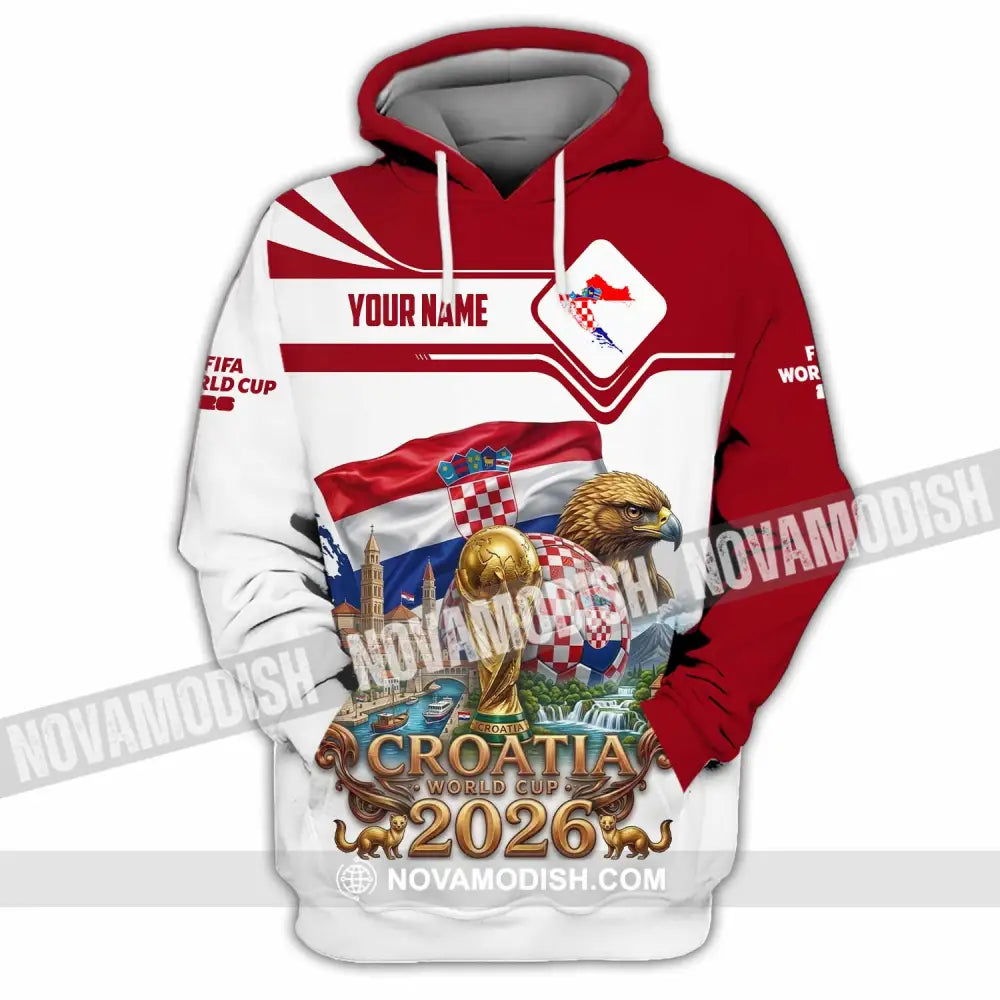 Unisex Shirt - Custom Croatia World Cup 2026 Shirt - Hoodie / S - T-shirt