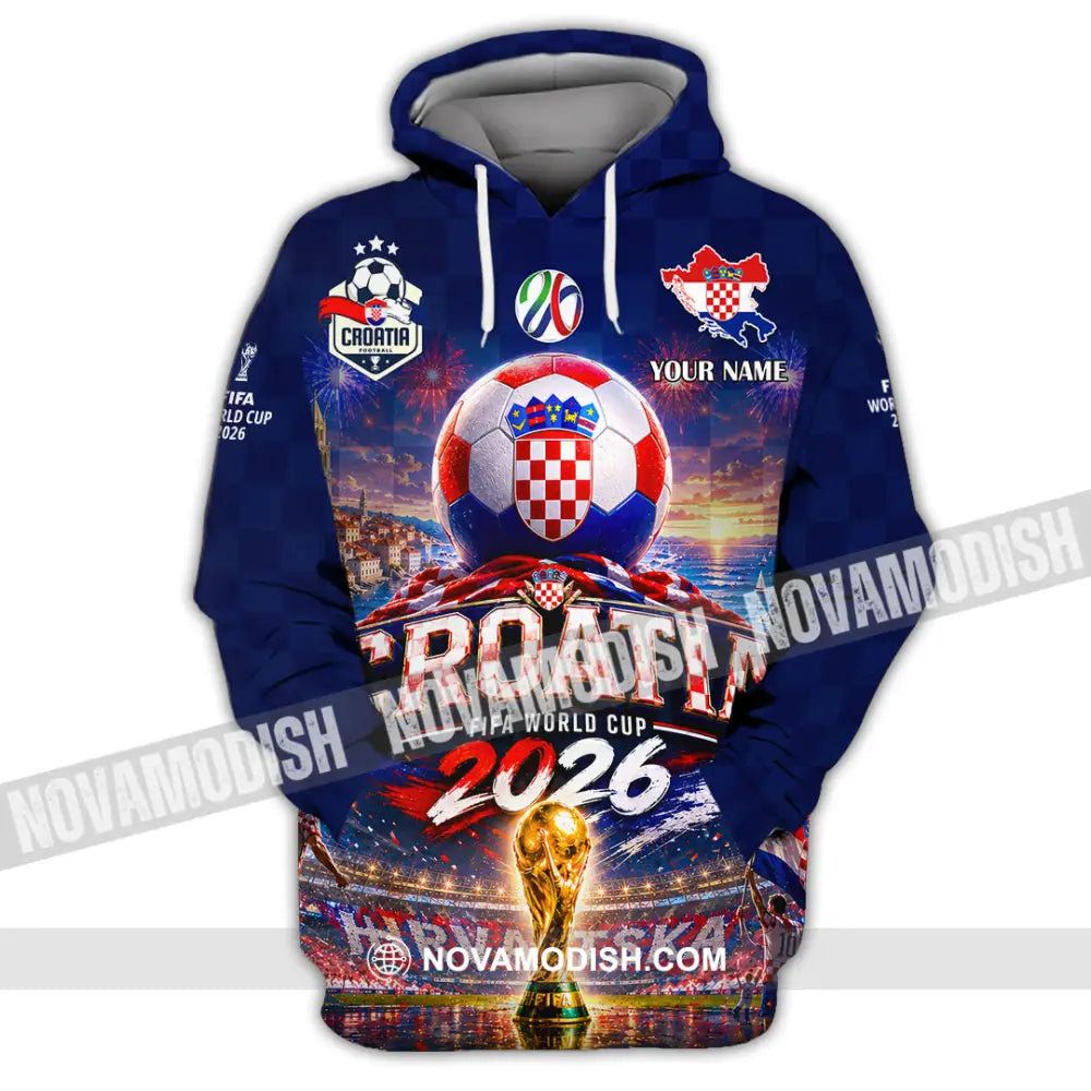 Unisex Shirt - Custom Croatia World Cup 2026 Shirt - Hoodie / S - T-shirt