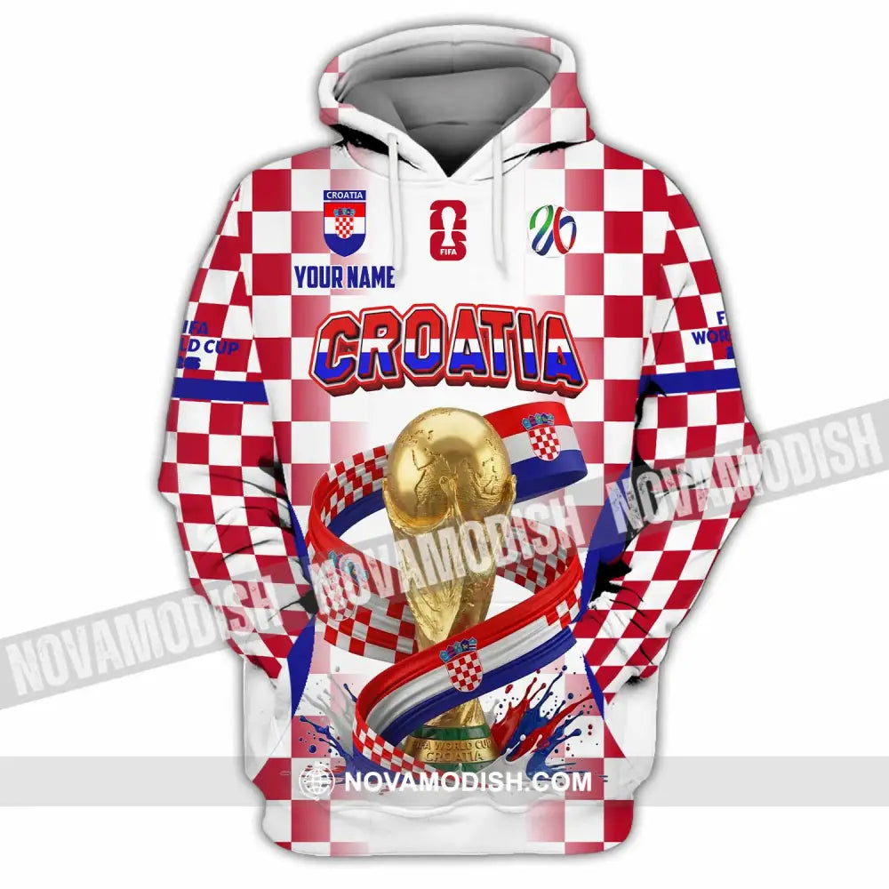Unisex Shirt - Custom Croatia World Cup 2026 Shirt - Hoodie / S - T-shirt