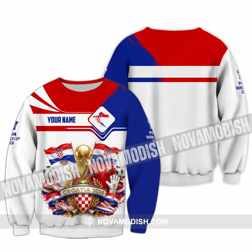 Unisex Shirt - Custom Croatia World Cup 2026 Shirt - Long Sleeve / S - T-shirt