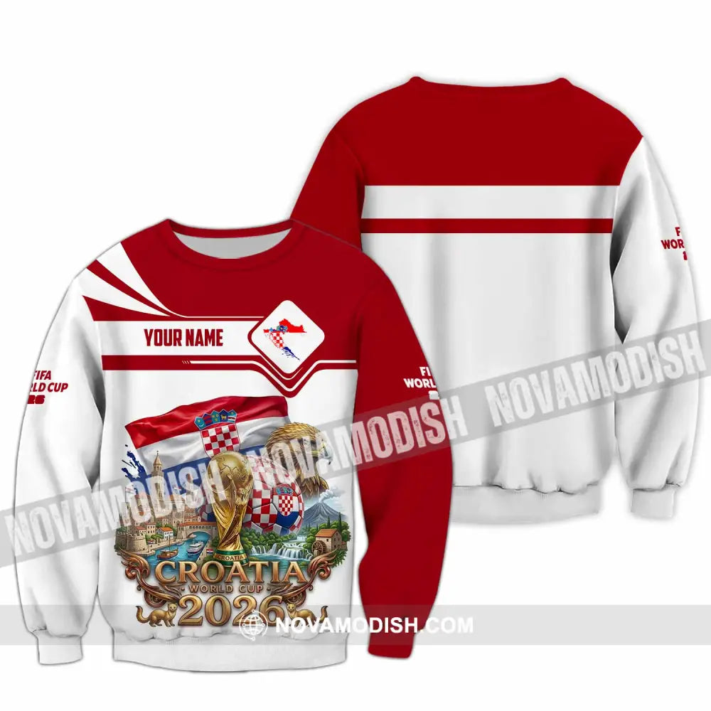 Unisex Shirt - Custom Croatia World Cup 2026 Shirt - Long Sleeve / S - T-shirt