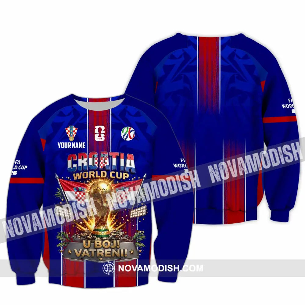 Unisex Shirt - Custom Croatia World Cup 2026 Shirt - Long Sleeve / S - T-shirt