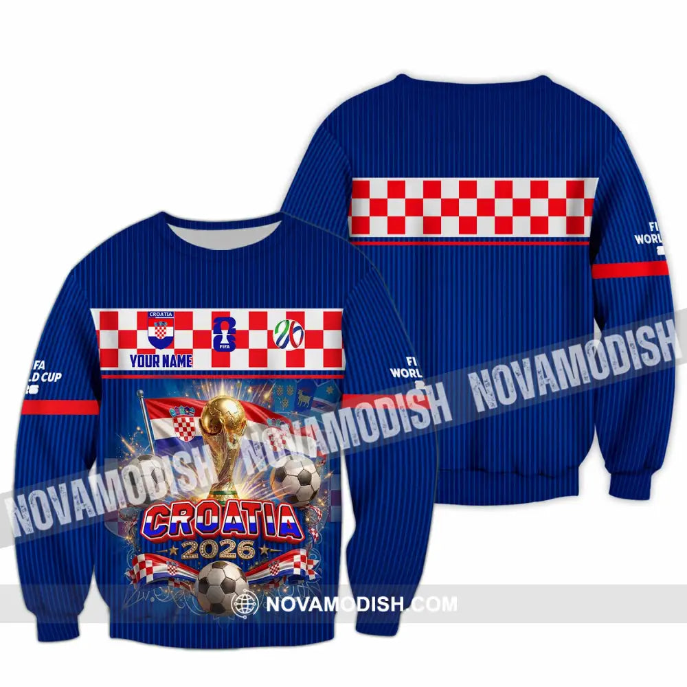 Unisex Shirt - Custom Croatia World Cup 2026 Shirt - Long Sleeve / S - T-shirt