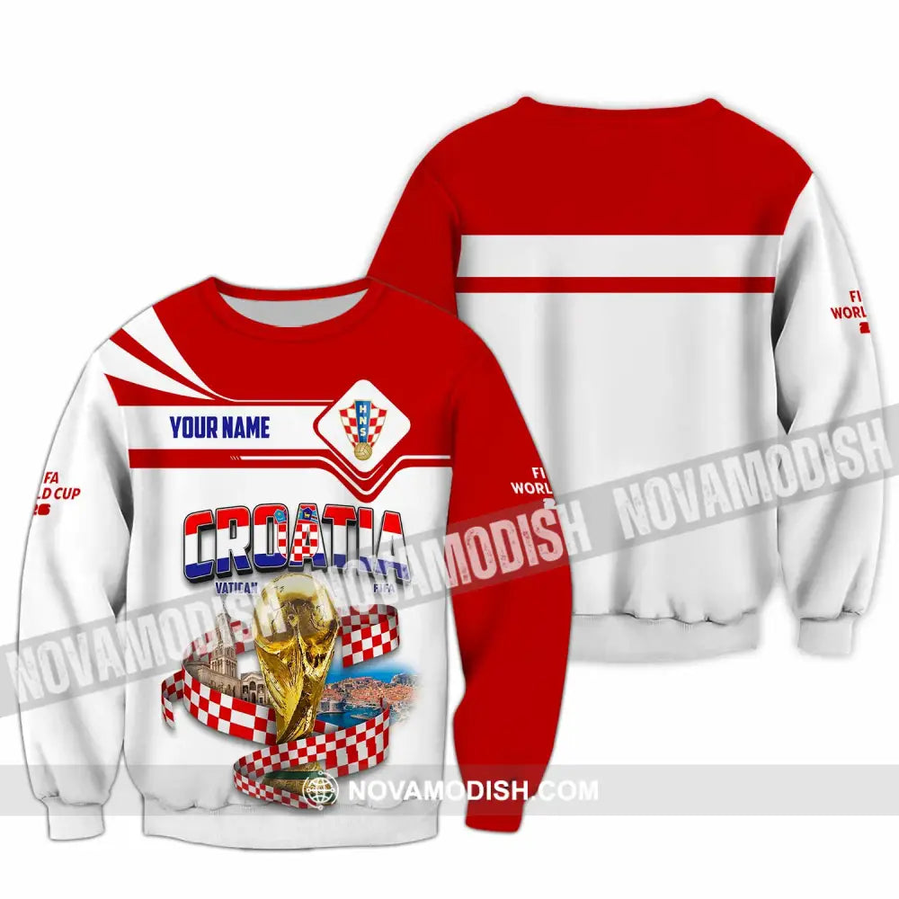 Unisex Shirt - Custom Croatia World Cup 2026 Shirt - Long Sleeve / S - T-shirt