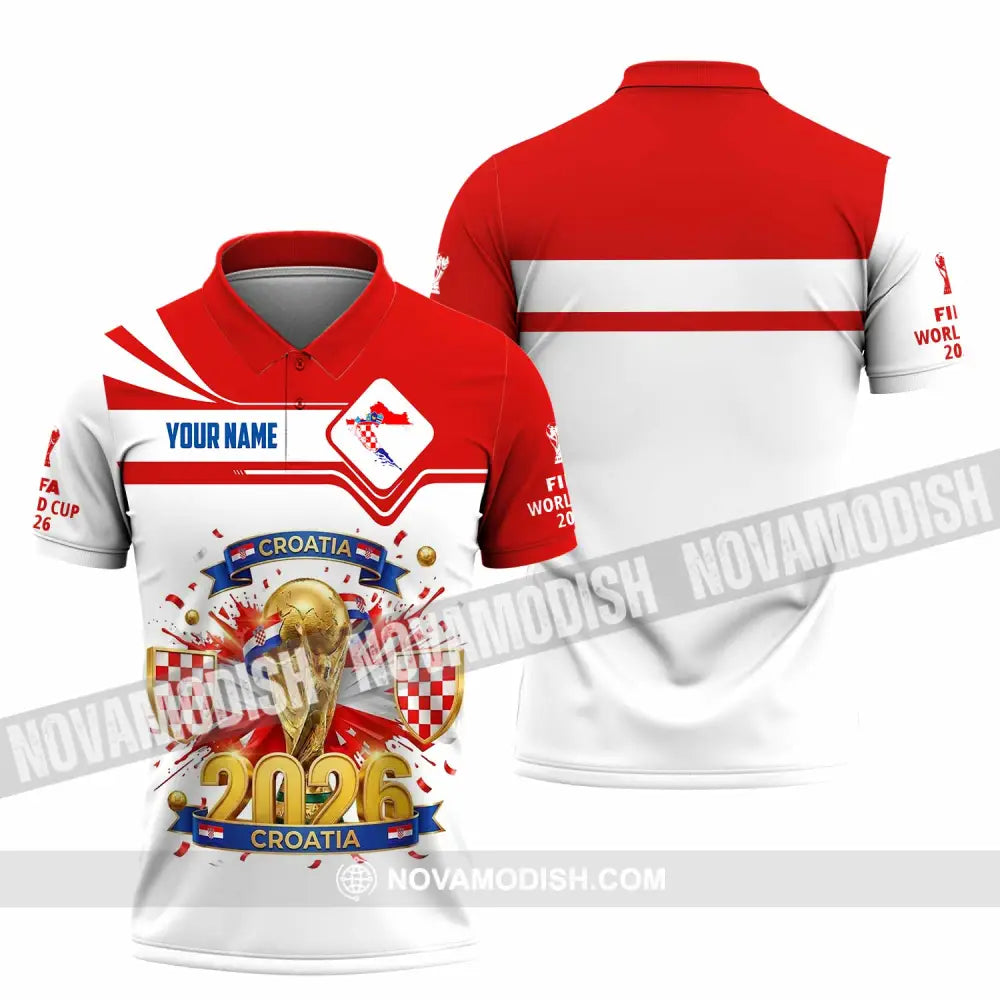 Unisex Shirt - Custom Croatia World Cup 2026 Shirt - Polo Shirt / S - T-shirt