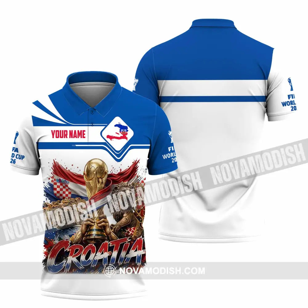 Unisex Shirt - Custom Croatia World Cup 2026 Shirt - Polo Shirt / S - T-shirt