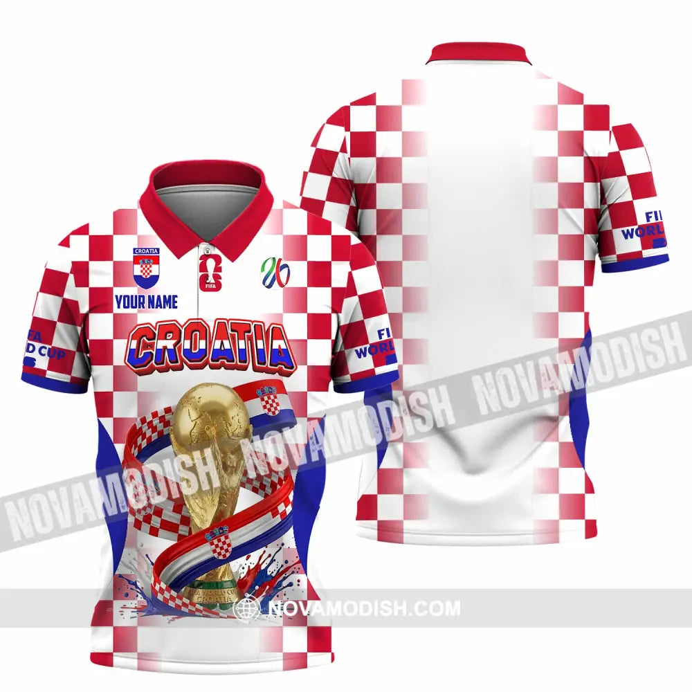 Unisex Shirt - Custom Croatia World Cup 2026 Shirt - Polo Shirt / S - T-shirt