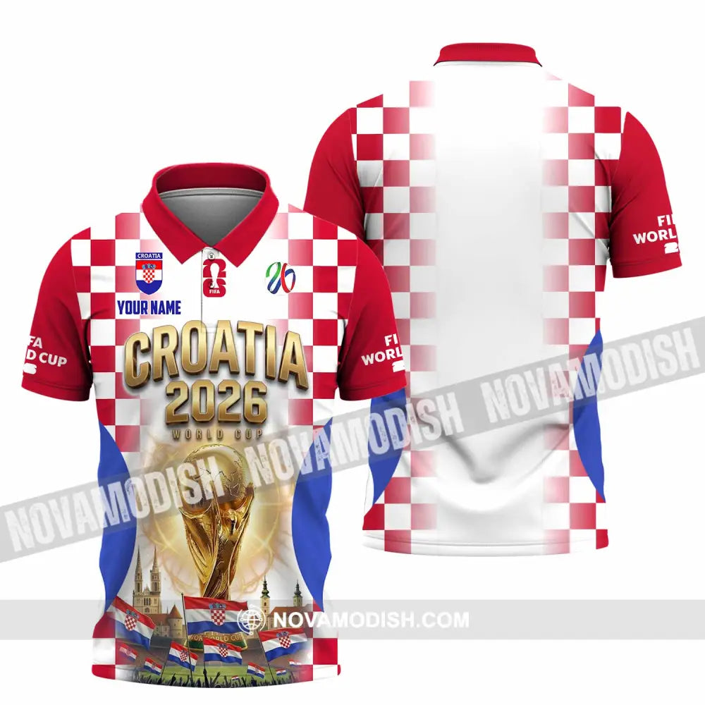 Unisex Shirt - Custom Croatia World Cup 2026 Shirt - Polo Shirt / S - T-shirt