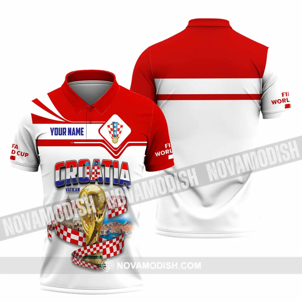 Unisex Shirt - Custom Croatia World Cup 2026 Shirt - Polo Shirt / S - T-shirt