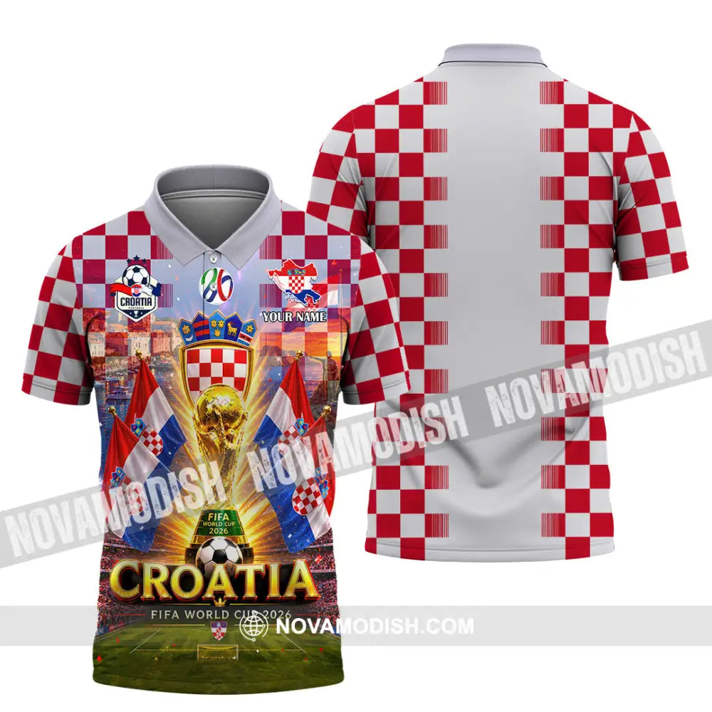 Unisex Shirt - Custom Croatia World Cup 2026 Shirt - Polo Shirt / S - T-shirt