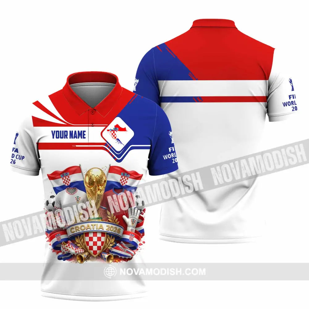 Unisex Shirt - Custom Croatia World Cup 2026 Shirt - Polo Shirt / S - T-shirt