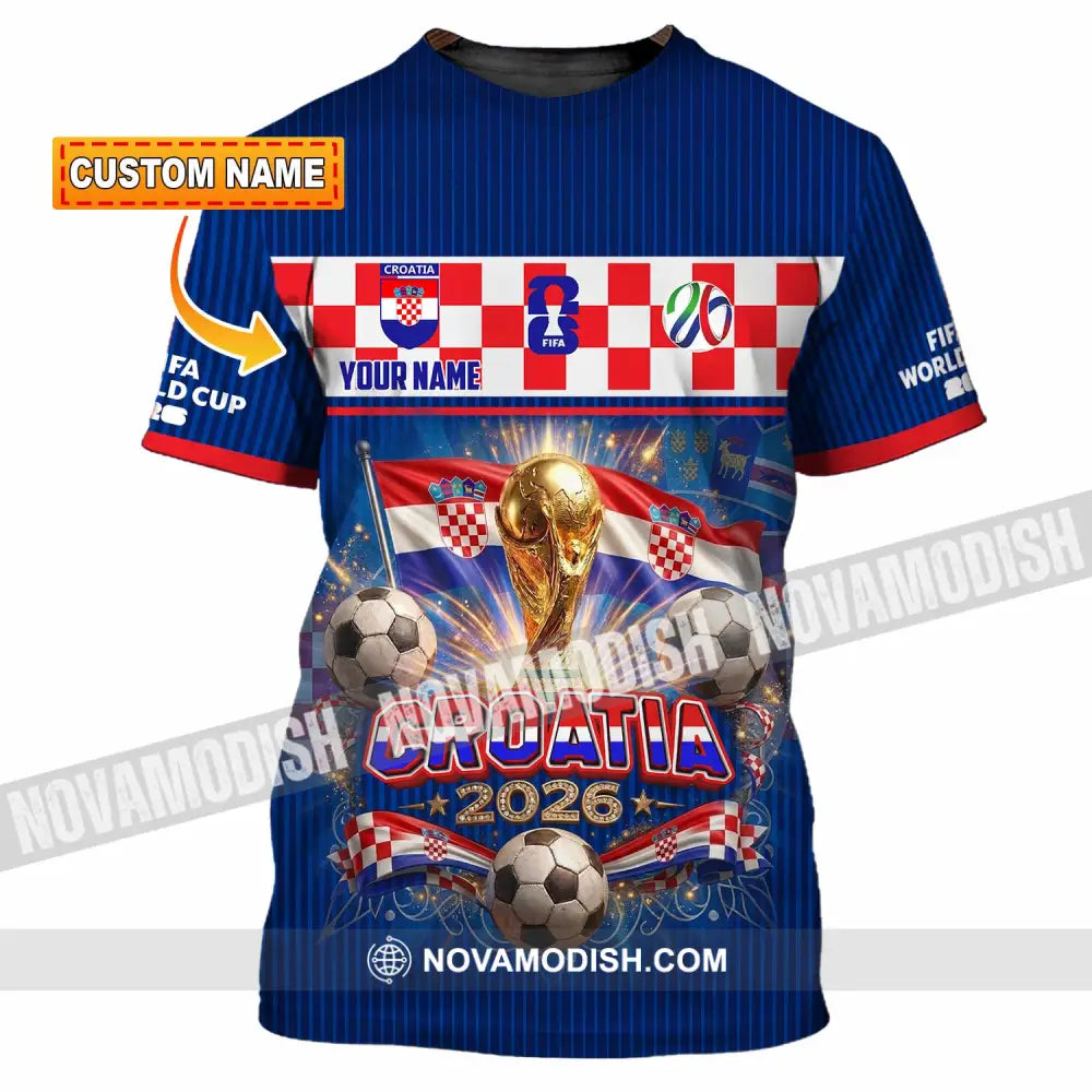 Unisex Shirt - Custom Croatia World Cup 2026 Shirt - T-shirt