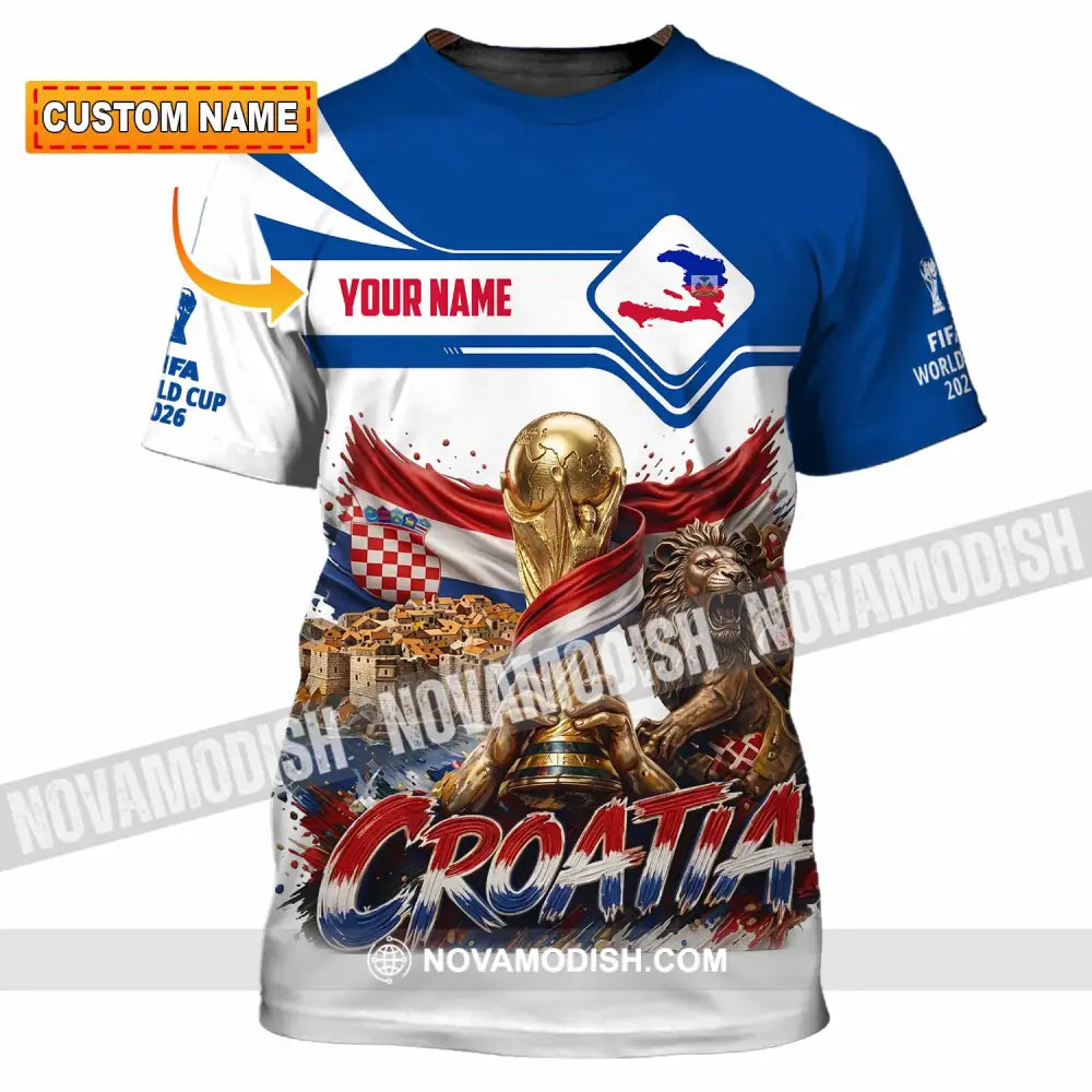 Unisex Shirt - Custom Croatia World Cup 2026 Shirt - T-shirt