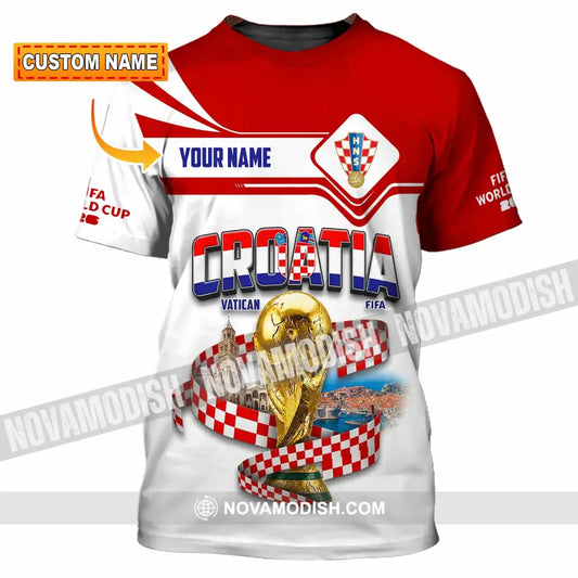 Unisex Shirt - Custom Croatia World Cup 2026 Shirt - T-shirt