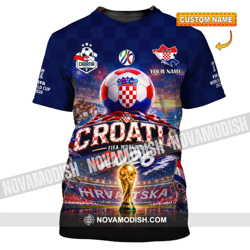 Unisex Shirt - Custom Croatia World Cup 2026 Shirt - T-shirt