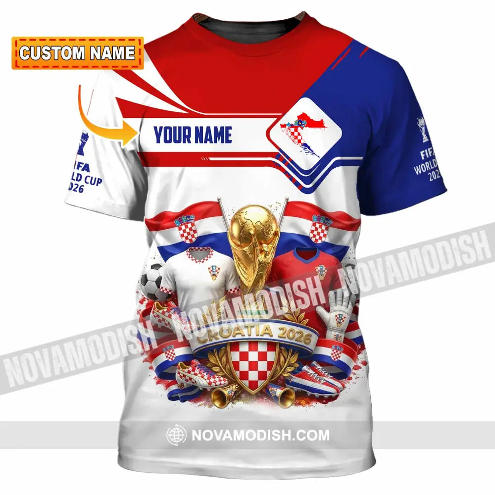 Unisex Shirt - Custom Croatia World Cup 2026 Shirt - T-shirt