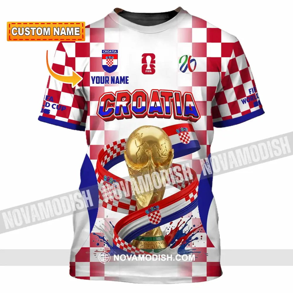 Unisex Shirt - Custom Croatia World Cup 2026 Shirt - T-shirt