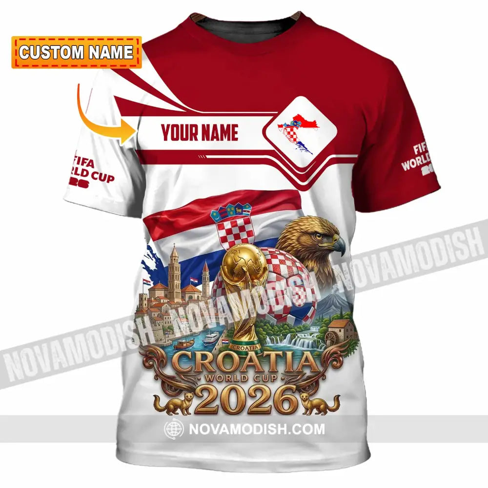 Unisex Shirt - Custom Croatia World Cup 2026 Shirt - T-shirt