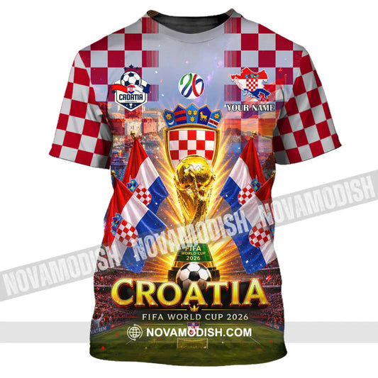 Unisex Shirt - Custom Croatia World Cup 2026 Shirt - T-Shirt / S - T-shirt