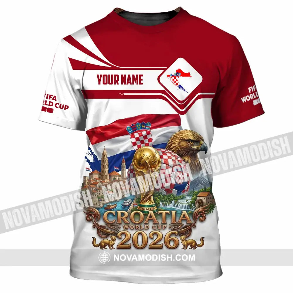 Unisex Shirt - Custom Croatia World Cup 2026 Shirt - T-Shirt / S - T-shirt