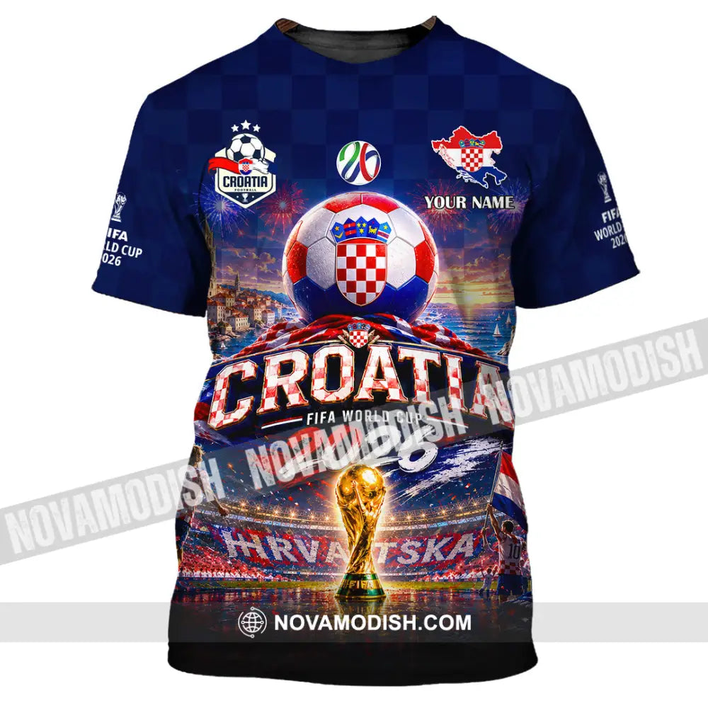 Unisex Shirt - Custom Croatia World Cup 2026 Shirt - T-Shirt / S - T-shirt