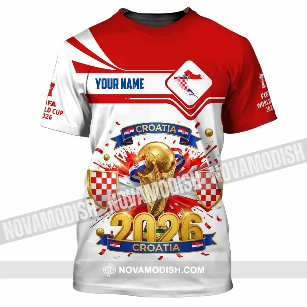Unisex Shirt - Custom Croatia World Cup 2026 Shirt - T-Shirt / S - T-shirt